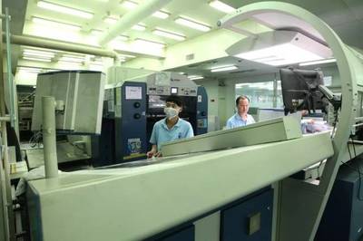 市委宣傳部調研組蒞臨樟木，調研雋思印刷公司計算機系統服務發展情況